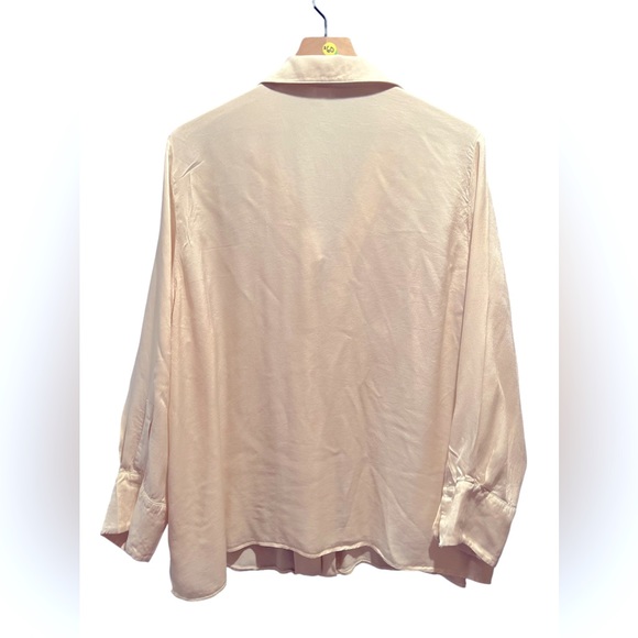 MNG MANGO Matte Satin Button Up Blouse - Picture 11 of 14